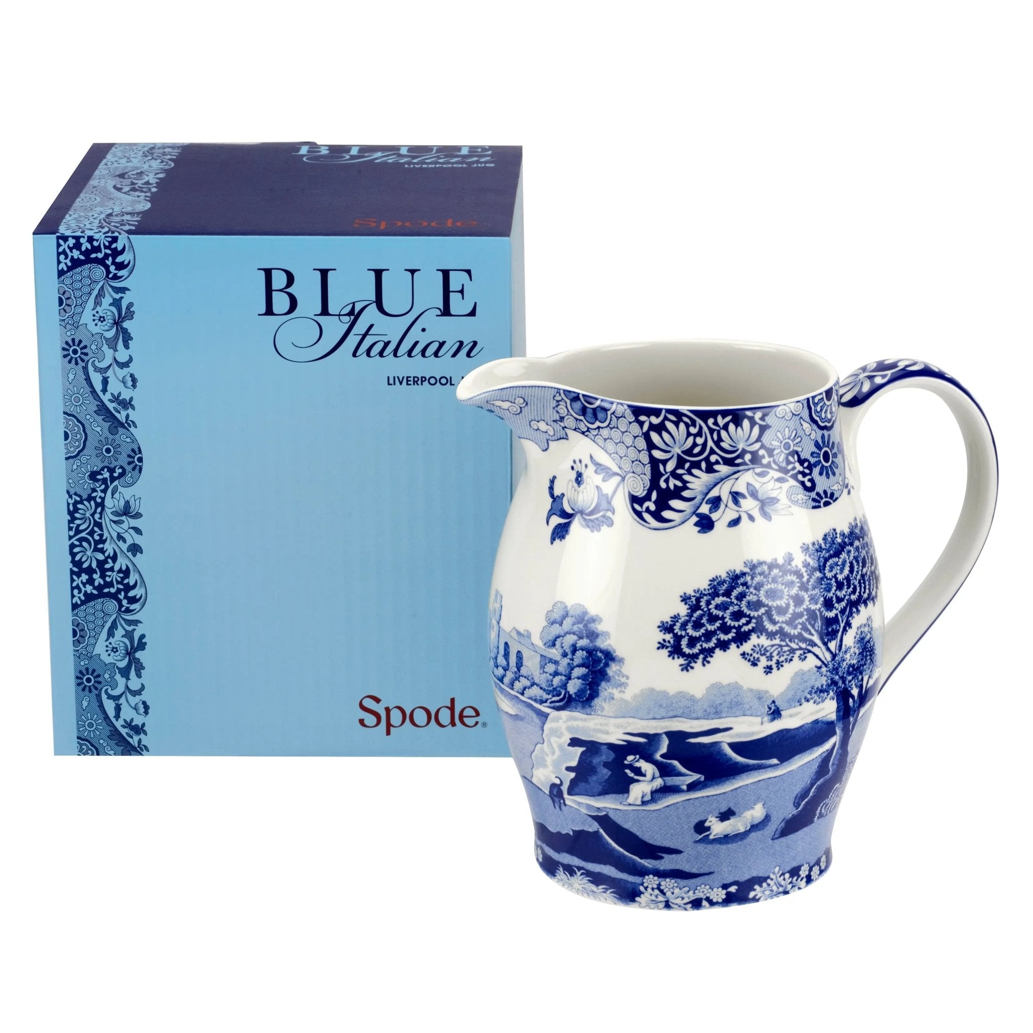 Blue Italian Serveware Pitcher Spode