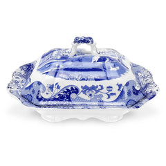 Blue Italian Serveware Vegetable Dish & Cover Spode