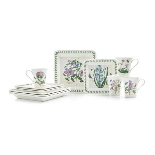 Botanic Garden 12-pc Dinner Set, Square Shape Portmeirion