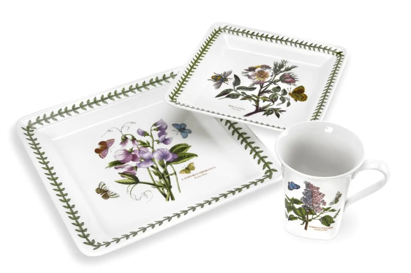 Botanic Garden 12-pc Dinner Set, Square Shape Portmeirion