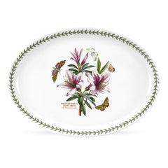 Botanic Garden - Bake & Prep Platter/Oval Serving Dish (Azalea) Portmeirion