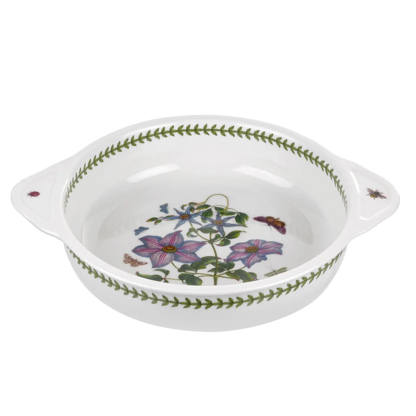 Botanic Garden - Bake & Prep Round Baking Dish with Handles Portmeirion