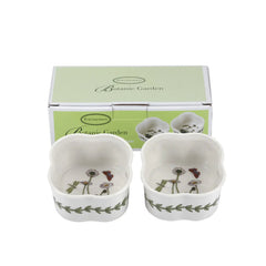 Botanic Garden - Bake & Prep S/2 Scalloped-Shaped Ramekins (Daisy) Portmeirion