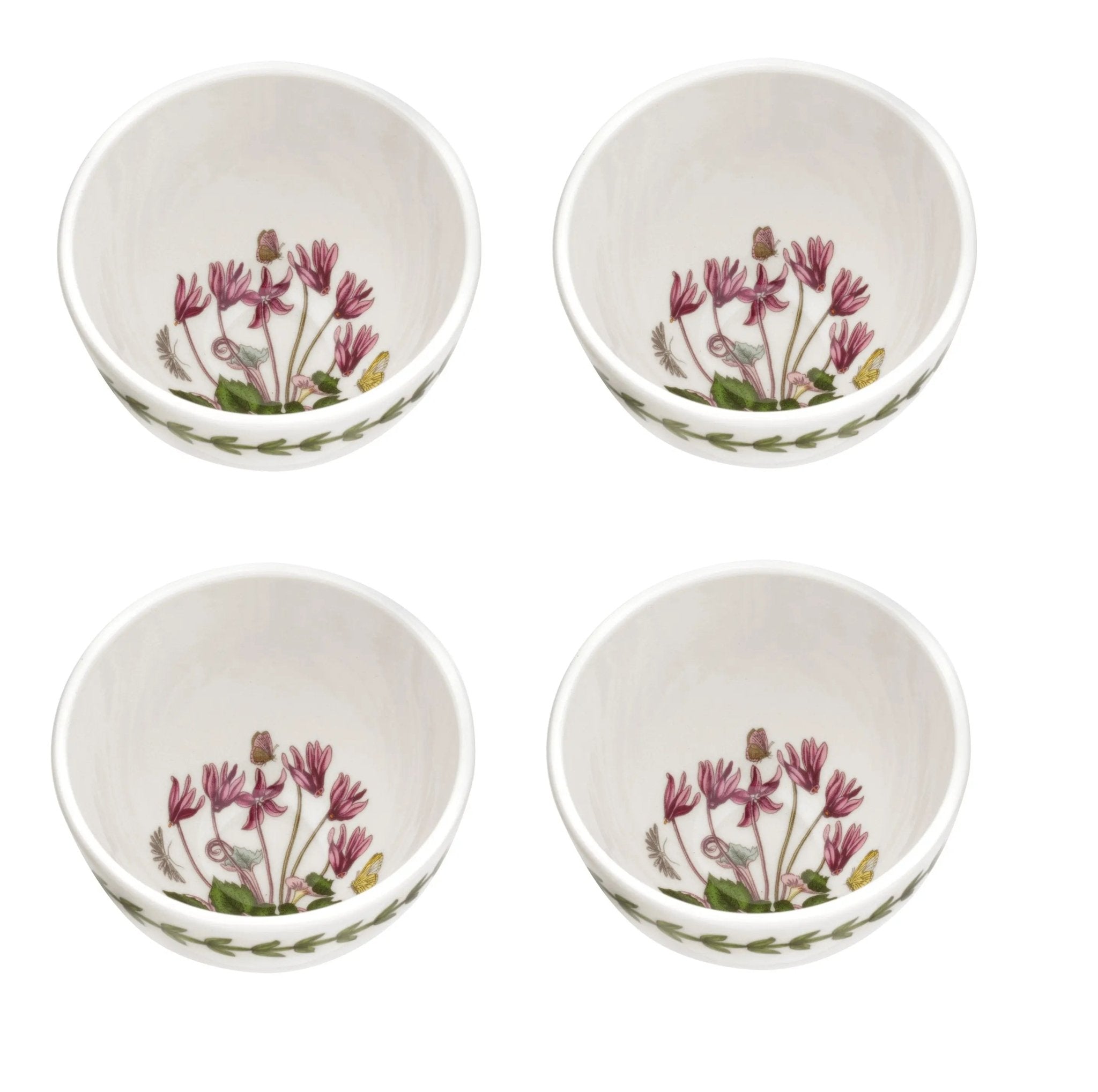 Botanic Garden - Classics Bowls S/4 Bowls (Cyclamen) Portmeirion