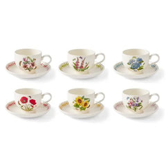 Botanic Garden - Meadow BREAKFAST CUP & SAUCER S/6 Portmeirion