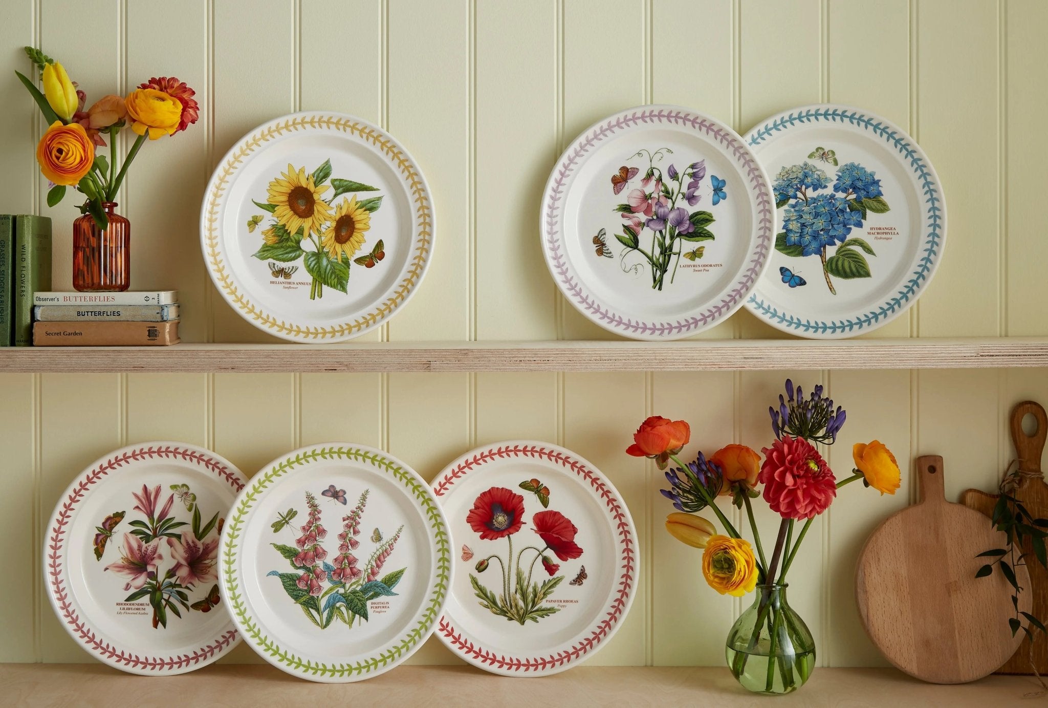 Botanic Garden - Meadow DINNER PLATE 10" S/6 Portmeirion