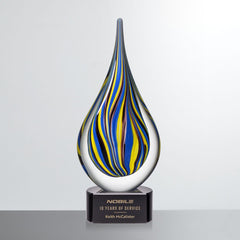 Castleford Art Glass Award – Luxury Trophy crystal edge - Crystal House