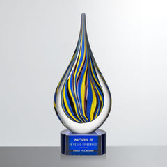 Castleford Art Glass Award – Luxury Trophy crystal edge - Crystal House