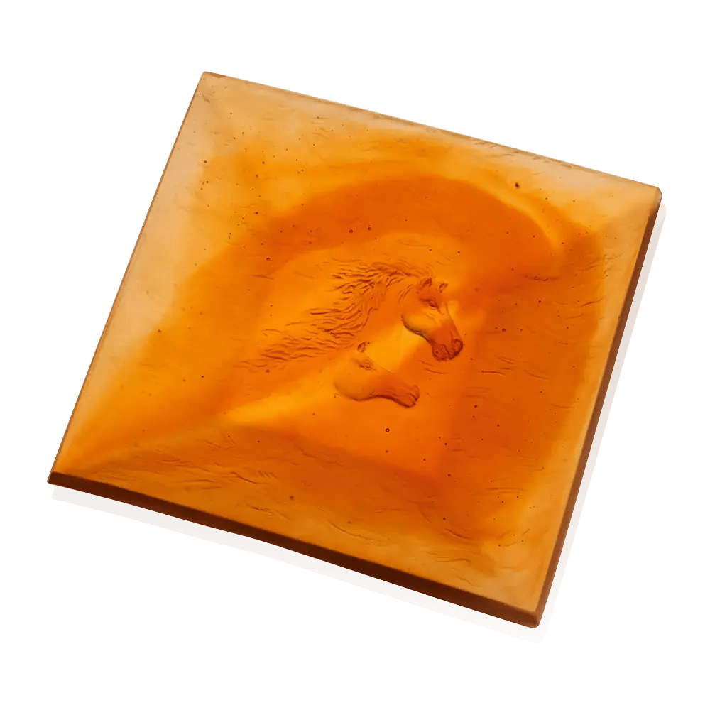 Cavalcade Tray in Amber Daum