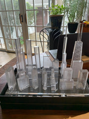 Chicago Skyline Crystal, Handcrafted Luxury Art and Premium City Souvenir.