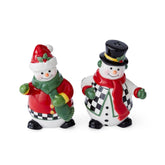 Christmas Tree - Black and White Figural Collection 2pc Figural Black and White Snowman Salt and Pepper Shaker Spode