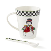Christmas Tree - Black and White Figural Collection Black and White Christmas Mug and Spoon Set Spode