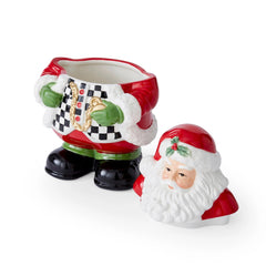 Christmas Tree - Black and White Figural Collection Figural Black and White Santa Candy Jar Spode