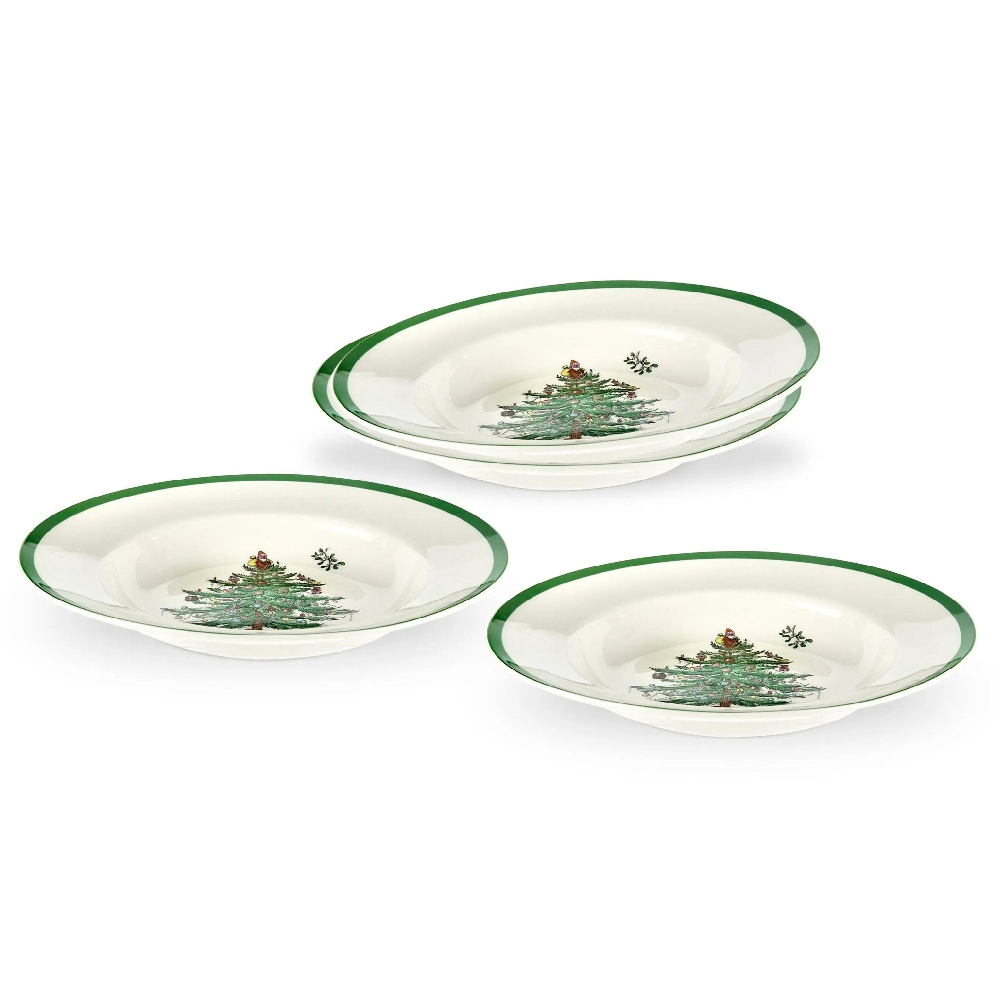 Christmas Tree - Dinnerware / Entertaining S/4 Soup Plates (Gift Boxed) Spode