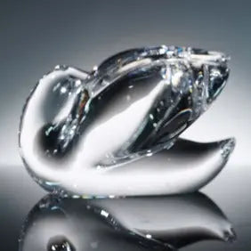 Clear Crystal Figurine, Swan Crystal House - Replacements