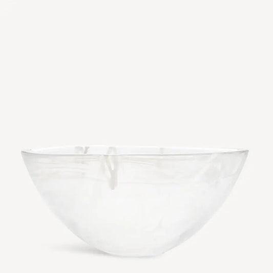 Contrast Bowl White/White Large Kosta Boda