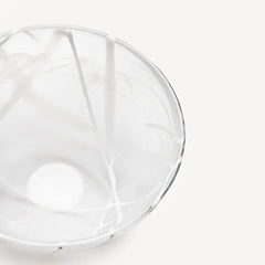 Contrast Bowl White/White Medium Kosta Boda