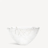 Contrast Bowl White/White Medium Kosta Boda