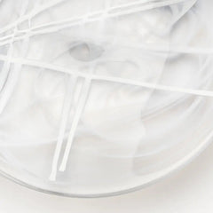 Contrast Dish White/White Kosta Boda