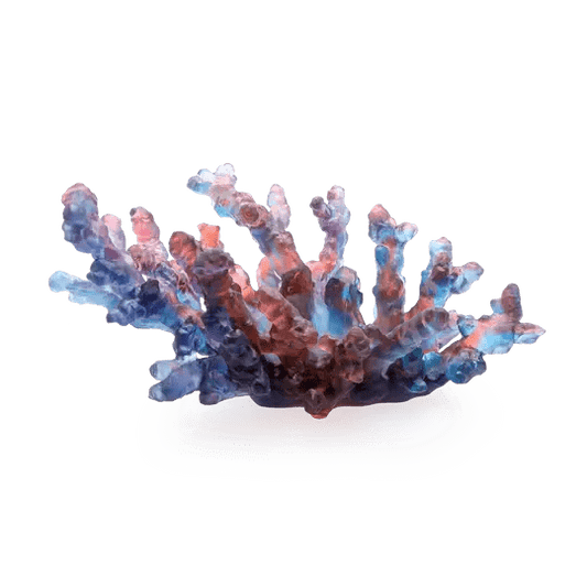 Coral Sea Blue Red Medium Bowl Daum