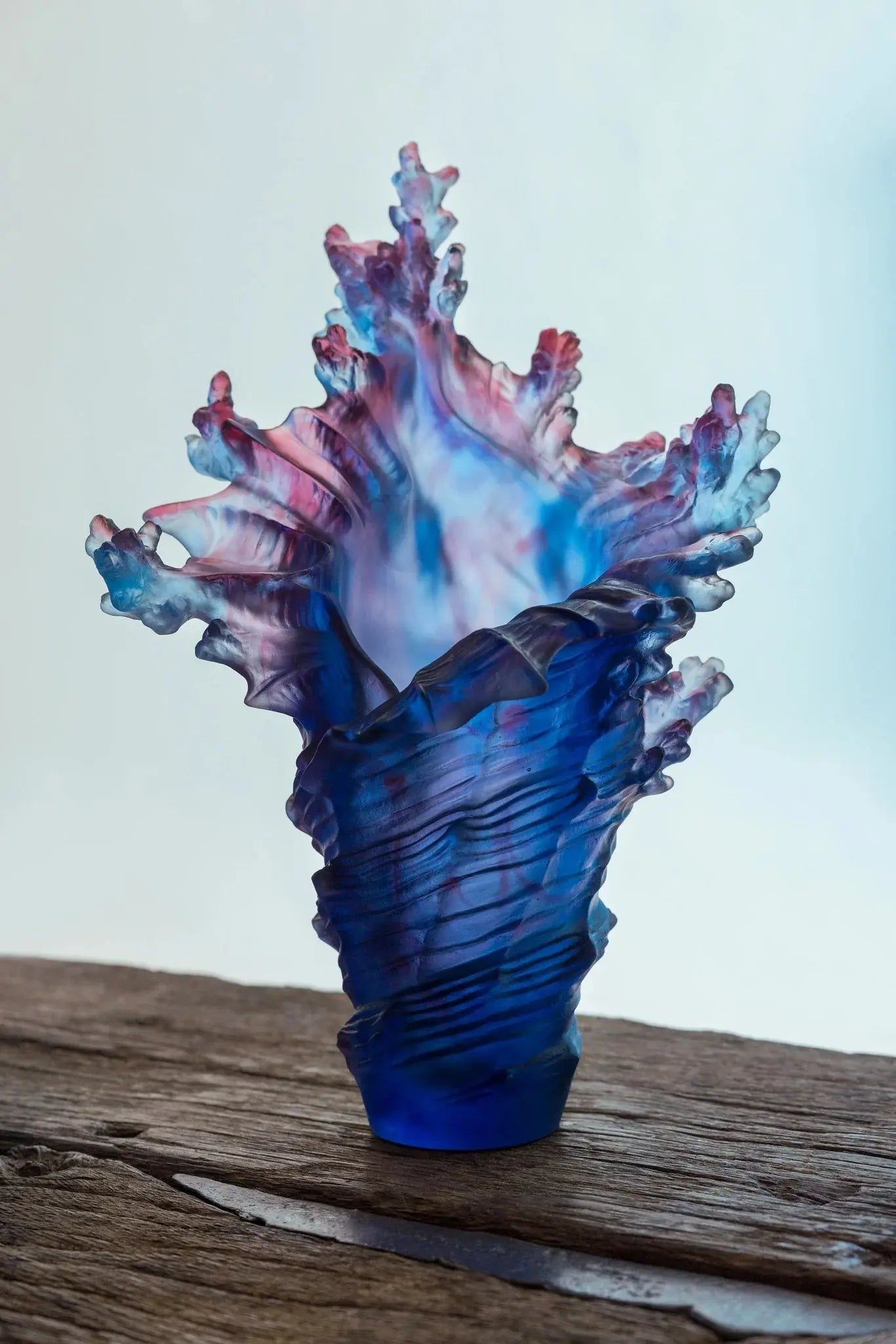 Coral Sea Large Vase Daum