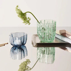 Crackle Vase Circular Small Kosta Boda - Crystal House