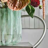 Crackle Vase Tall Jade Green Kosta Boda