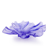 Croisiere Medium Lilac Pleated Bowl Daum