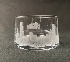 Crystal Bowl - Chicago Skyline Crystal Bowl Crystal House - Crystal House