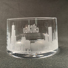 Crystal Bowl - Chicago Skyline Crystal Bowl Crystal House - Crystal House