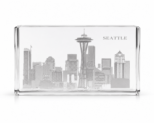Crystal House Paperweight Fine Crystal with Deep Engraving Premium Luxury Gift Office Decor Crystal House - Crystal House