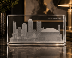 Crystal House Paperweight Fine Crystal with Deep Engraving Premium Luxury Gift Office Decor Crystal House - Crystal House