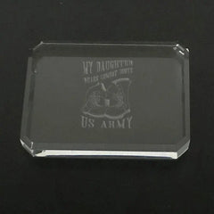 customized army boots-paperweight Crystal House