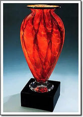 Diamond Blaze Mercury Vase - 1729 Monarch Custom Glass
