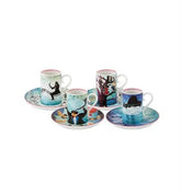 FÜR BEETHOVEN SET 4 COFFEE CUPS W/ SAUCERS Vista Alegre