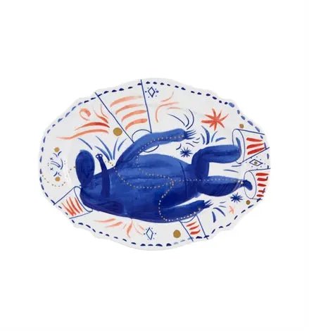 FOLKIFUNKI SMALL PLATTER BLUE Vista Alegre