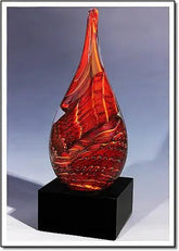 Glowing Ember Sculpture - 2058 Monarch Custom Glass