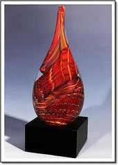 Glowing Ember Sculpture - 2058 Monarch Custom Glass