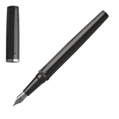 HUGO BOSS Ballpoint Pen Gear Metal Chrome (Dual Branding) Crystal House Promo