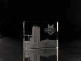 I Love Milwaukee Skyline Paperweight Crystal House