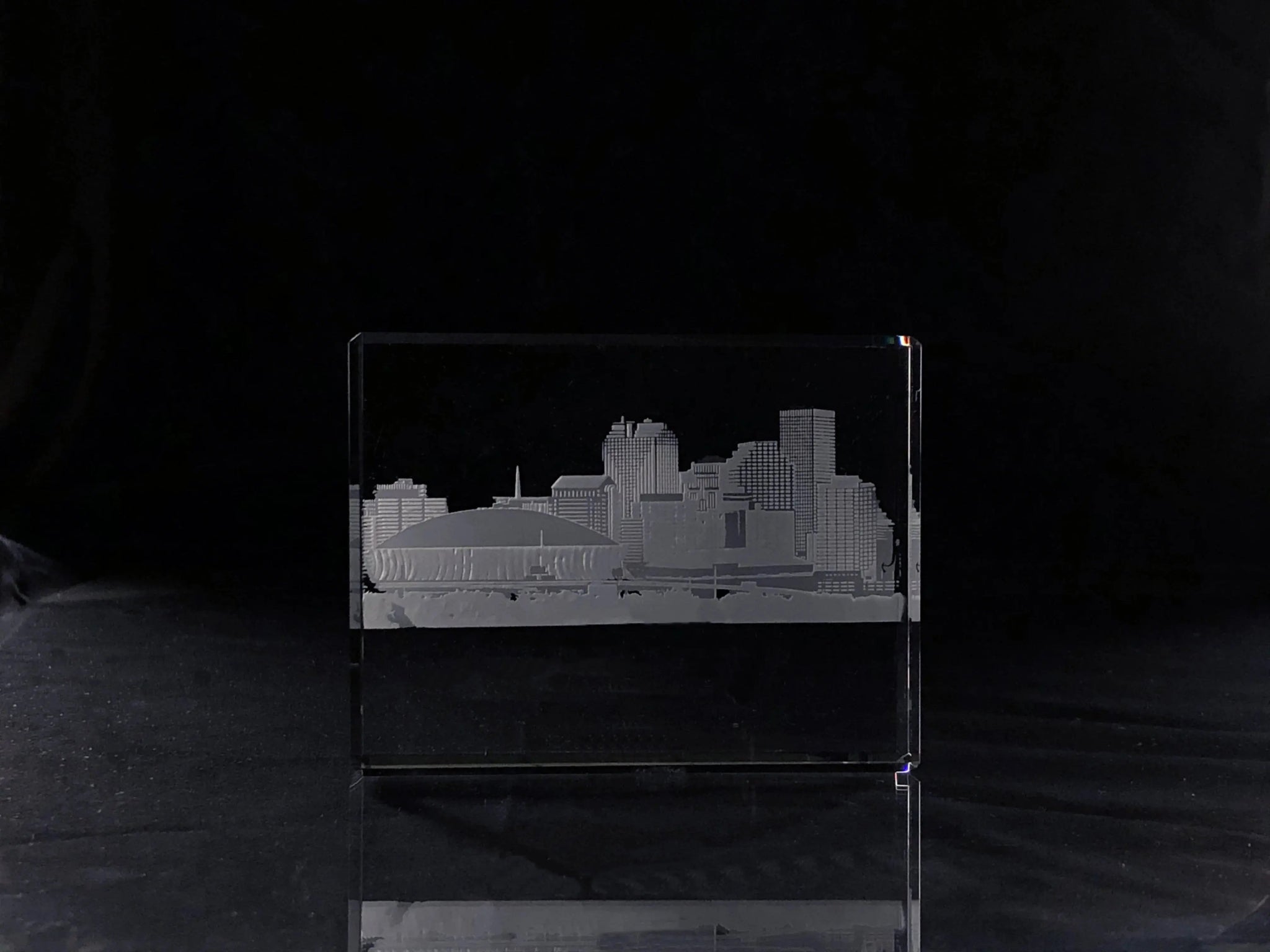 I Love New Orleans Skyline Paperweight Crystal House