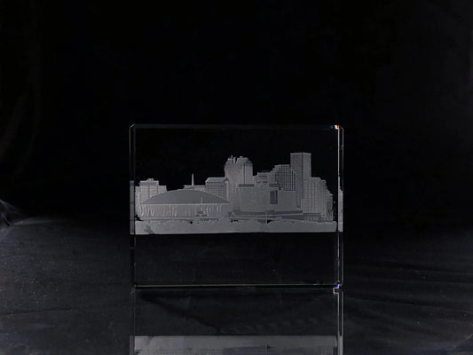 I Love New Orleans Skyline Paperweight Crystal House