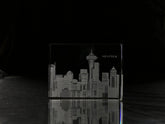I Love Seattle Skyline Paperweight Crystal House