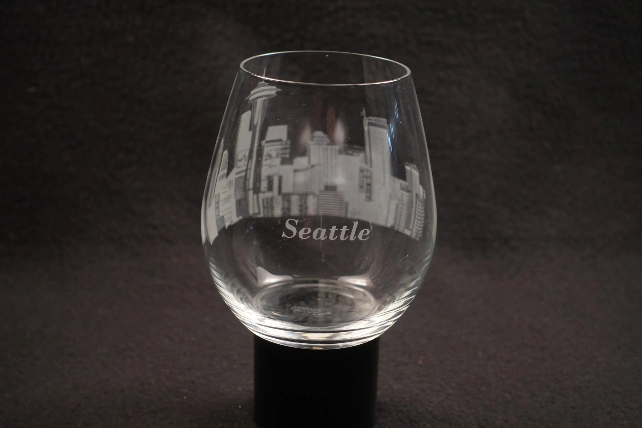 I Love Seattle Stemless Wine Glass Crystal House