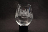 I Love Seattle Stemless Wine Glass Crystal House