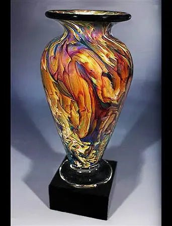 Indigo Athena Vase - 1969 Monarch Custom Glass