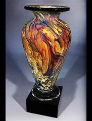 Indigo Athena Vase - 1969 Monarch Custom Glass