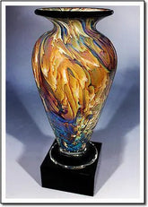 Indigo Athena Vase - 1969 Monarch Custom Glass