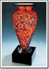 Indigo Monarch Athena Vase - 1741 Monarch Custom Glass