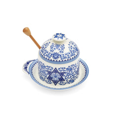 Judaica Giftware / Accessories Honey Pot with Drizzler Spode